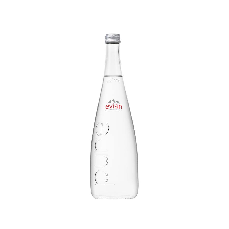 Evian Glass 750ml