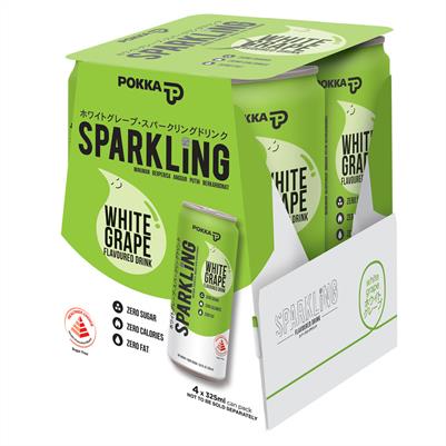 Sparkling Flavoured Drink W.Grape 325ml x 4s